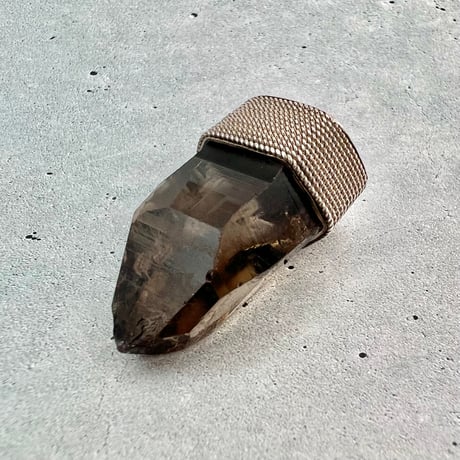 【ガウリシャンカール産】天然ヒマラヤスモーキークォーツ シルバー925ペンダントトップ/GauriShankar Himalayan Smoky Quartz S/V925Pendant Top