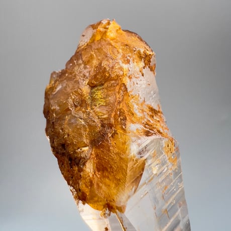 【ガネッシュヒマール産】リモナイトイン天然ヒマラヤ水晶"ポイント"/Ganesh Himal Himalayan Quartz"Point"
