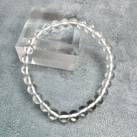 【ガネッシュヒマール産】天然ヒマラヤ水晶ブレスレット6mm内径15cm/Ganesh Himal Himalayan Quartz Bracelet