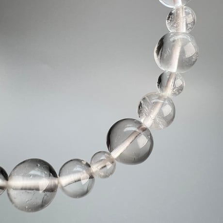【アンナプルナ産】"手磨き加工"天然ヒマラヤ水晶ブレスレット/Annapurna Himalayan Quartz  Bracelet