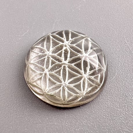 ガウリシャンカール産ヒマラヤスモーキークォーツ   "フラワーオブライフ" ルース6️⃣ Gaurishankar Himarayan Smorky Quartz