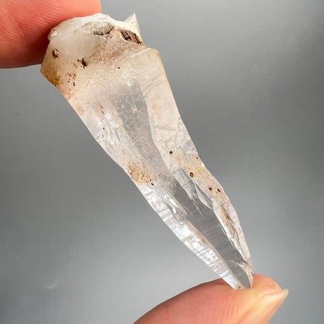 【ガネッシュヒマール産】リモナイトイン天然ヒマラヤ水晶ペンダントトップ/Ganesh Himal Natural Pendant Top