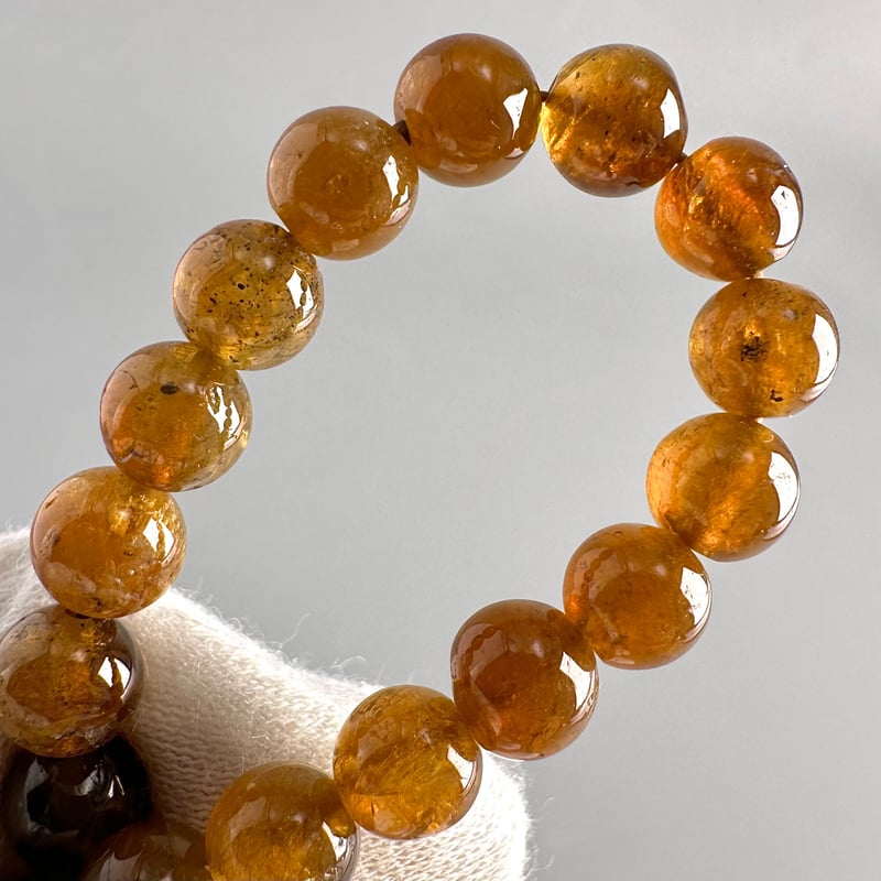 ネパール産トルマリン　ハニーカラーブレスレット ネパール産トルマリンハニーカラーブレスレット