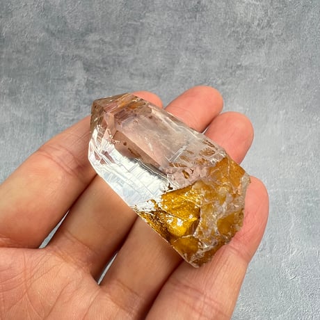 ハイクオリティ【ガネッシュヒマール産】リモナイトイン天然ヒマラヤ水晶/Ganesh Himal Limonite in Himalayan Quartz