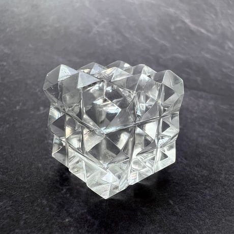 【マニハール産】 天然ヒマラヤ水晶"ピラミッドキューブ"③/Manihar Himalayan Quartz "Pyramid Cube"