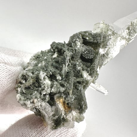 【ガネッシュヒマール産】クローライトイン天然ヒマラヤ水晶ナチュラルポイント3️⃣ Ganesh Himal Chlorite in Himalayan Quartz Natural Point