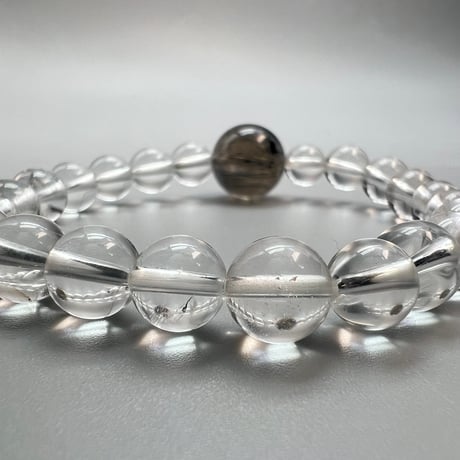 【ガネッシュヒマール産】天然ヒマラヤ水晶デザインブレスレット/Ganesh Himal Himalayan Quartz Design Bracelet
