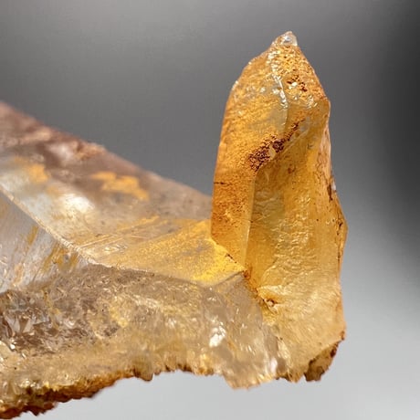 【ガネッシュヒマール産】リモナイトイン天然ヒマラヤ水晶ポイント/Ganesh Himal Limonite in Himalayan Quartz Point Hindung