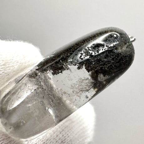 【ガネッシュヒマール産】クローライトイン天然ヒマラヤ水晶ハート型ペンダントトップ/GaneshHimal Chlorite in Himalayan Quartz Heart Pendant Top