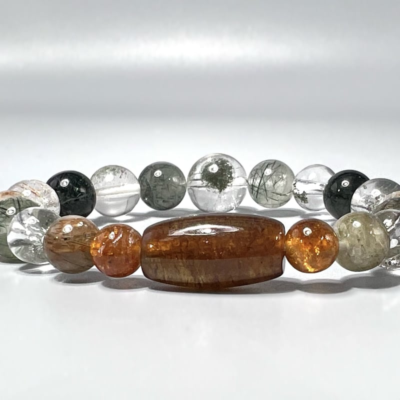 ネパール　ガネーシュヒマール産クローライト ネパールガネーシュヒマール産クローライト&ブラックトルマリン