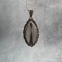 【ガウリシャンカール産】天然ヒマラヤスモーキークォーツ シルバー925ペンダントトップ/GauriShankar Smoky Quartz Silver925 Pendant Top