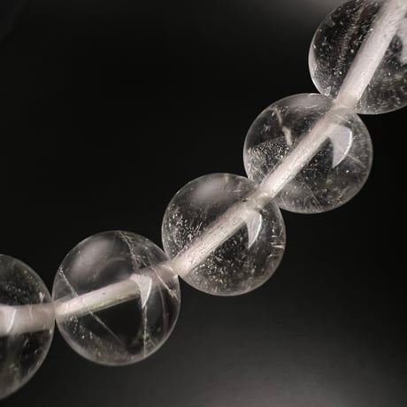 【アンナプルナ産】"手磨き加工"天然ヒマラヤ水晶ブレスレット③10mm内径17cm/Annapurna Himalayan Quartz  Bracelet