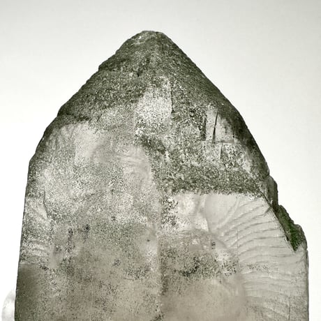 【ガネッシュヒマール産】クローライトイン天然ヒマラヤ水晶 "クベーラ"仏像/Ganesh himal Chlorite in himalayan quartz  "kuber"
