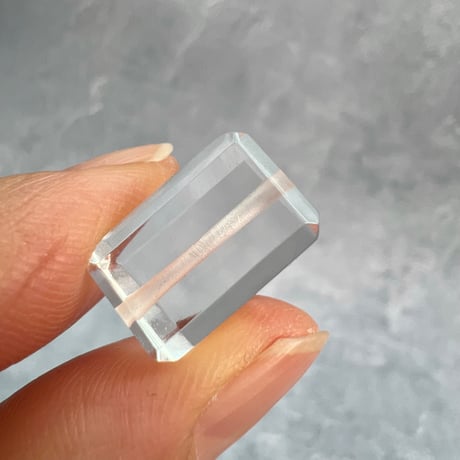 【ガネッシュヒマール産】天然ヒマラヤ水晶"手磨き加工"スクエアビーズ⑤/Ganesh Himal  Himalayan Quartz Square Beads
