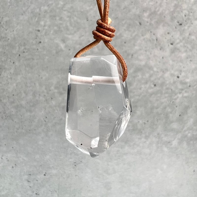 ガネッシュヒマール産水晶ネックレス 浄化アイテム付き ガネッシュヒマール産水晶ネックレス 浄化アイテム付き