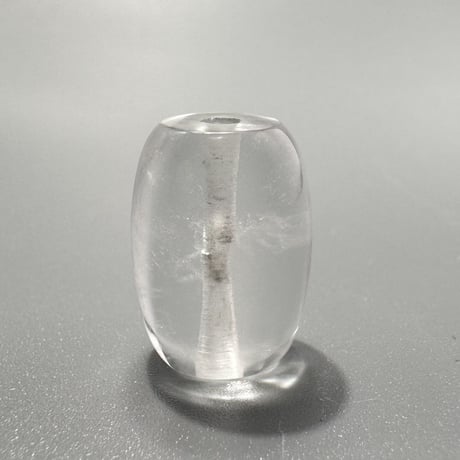 カイラス産"手磨き"天然ヒマラヤ水晶 バレルビーズ① Kailash Himalayan Quartz Barrel beads