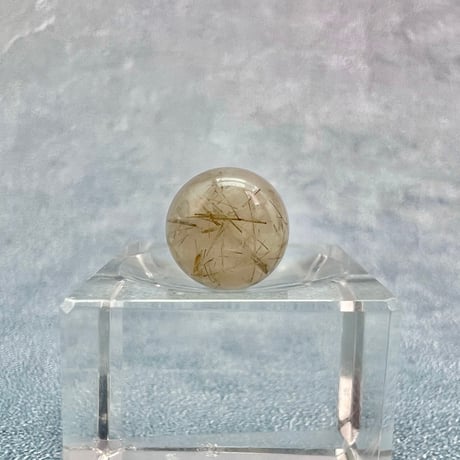 【ガネッシュヒマール産】アクチノライトイン天然ヒマラヤ水晶ビーズ⑬/Ganesh Himal Actinolite in Himalayan Quartz beads