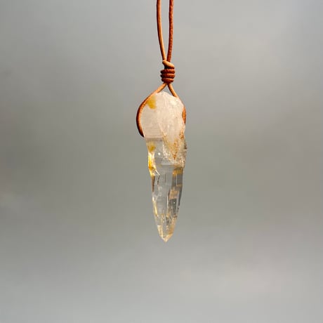 【ガネッシュヒマール産】天然ヒマラヤ水晶ペンダントトップ⑧/Ganesh Himal Natural Pendant Top