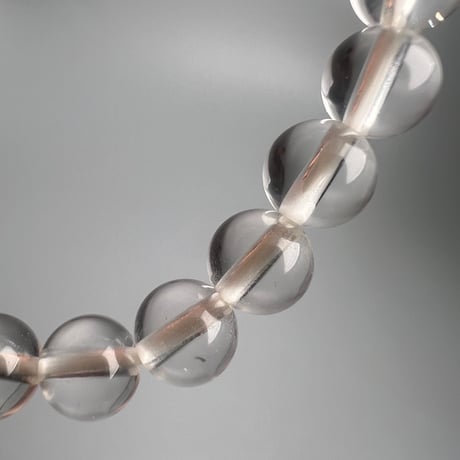【カイラス産】"手磨き加工"天然ヒマラヤ水晶ブレスレット6mm内径15cm/Kailash Himalayan Quartz Bracelet