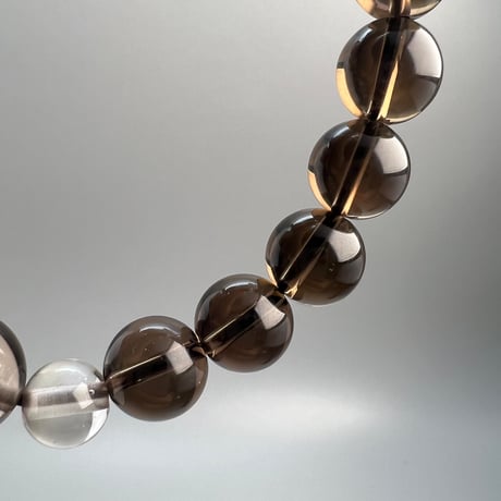 【ガウリシャンカール産】天然ヒマラヤスモーキークォーツ デザインブレスレット/Gaurishankar SmokyQuartz Design Bracelet