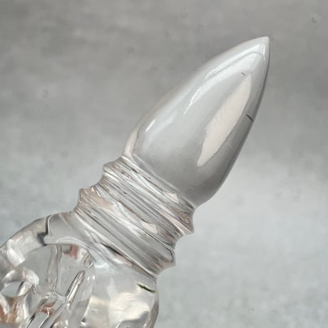 【ガネッシュヒマール産】天然ヒマラヤ水晶"手磨き加工"ペンデュラムペンダント(バジュラ.プルバ)/Ganesh Himal Himalayan Quartz Pendulum