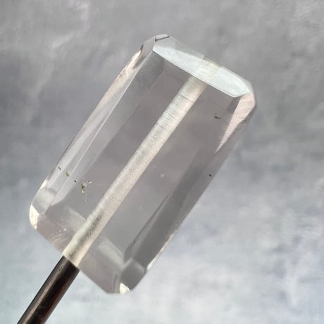 【ガウリシャンカール産】天然ヒマラヤスモーキークォーツ"手磨き加工"スクエアビーズ①/Gaurishankar Himalayan Smoky Quartz Square Beads