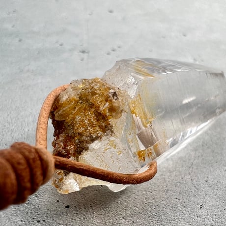 【ガネッシュヒマール産】リモナイトイン天然ヒマラヤ水晶ペンダント/Ganesh Himal Limonite in Natural Pendant