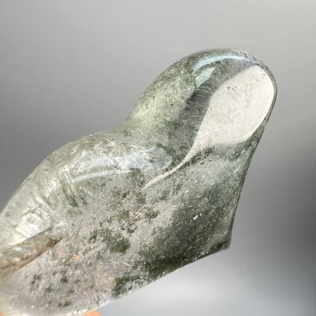 【ガネッシュヒマール産】クローライトインヒマラヤ水晶"ハート型ペンダントトップ"/Ganesh Himal Chlorite in "Heat Pendant Top"