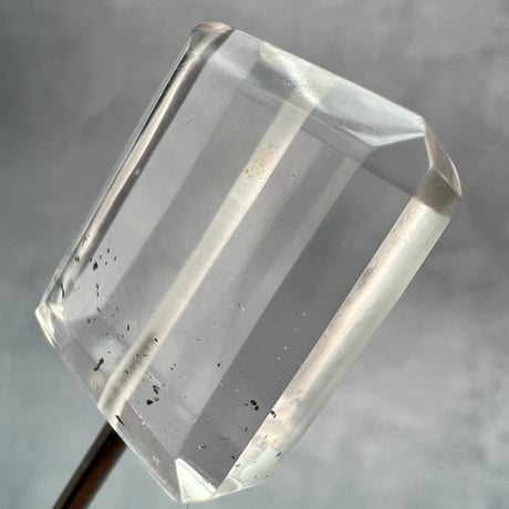 【ガネッシュヒマール産】天然ヒマラヤ水晶"手磨き加工"スクエアビーズ①/Ganesh Himal  Himalayan Quartz Square Beads