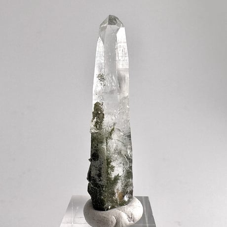 【ガネッシュヒマール産】クローライトイン天然ヒマラヤ水晶ミニポイント"D"/Ganesh Himal Chlorite in Himalayan Quartz Point