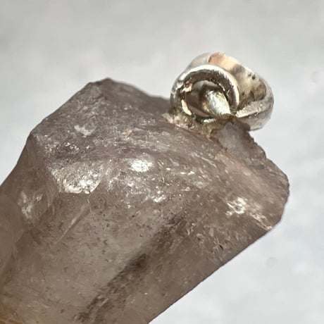 【ガウリシャンカール産】天然ヒマラヤスモーキークォーツ バチカン付きペンダントトップ①/Gaurishankar Himalayan Smoky Silver925 pendant top