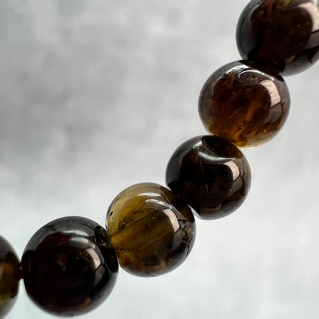ネパール産🇳🇵ヒマラヤドラバイトトルマリン ブレスレット5.8mm内径15Nepal Himalayan dravite tourmaline Bracelet