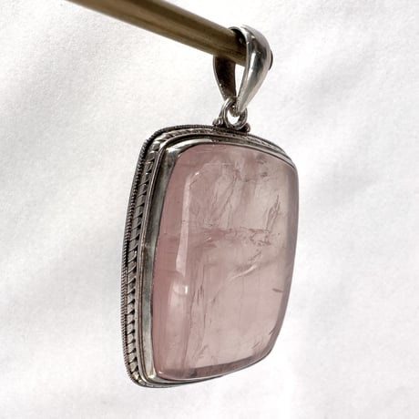 マダガスカル産ローズクォーツペンダントトップ6️⃣ (シルバー925)/Rosequartz Pendant Top