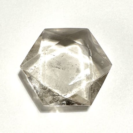 ガウリシャンカール産ヒ マラヤスモーキークォーツ"ヘキサゴン六芒星" ルース1️⃣/Gaurishankar Himarayan Smorky Quartz
