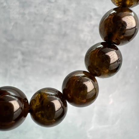 ネパール産🇳🇵ヒマラヤドラバイトトルマリン ブレスレット10.5mm内径15/Nepal Himalayan dravite tourmaline Bracelet
