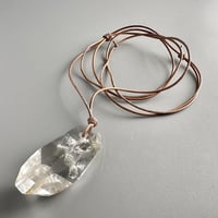 【ガネッシュヒマール産】リモナイトイン天然ヒマラヤ水晶ペンダント/GaneshHimal Limonite in Natural Pendant