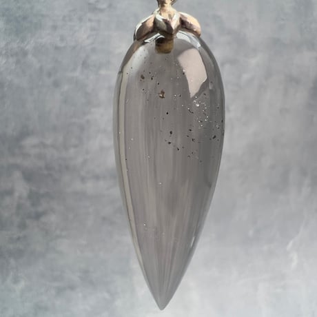 【ガウリシャンカール産】天然ヒマラヤスモーキークォーツ"手磨き加工"ペンダント/ペンデュラム/Gauri Shankar Himalayan Smoky Quartz pendant Pendulum