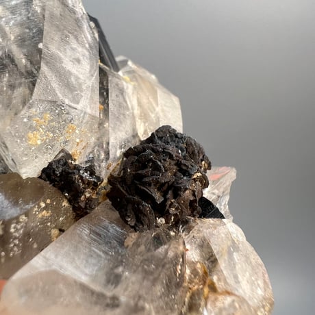 【ガネッシュヒマール産】ブラックトルマリンイン天然ヒマラヤ水晶/Ganesh Himal Himalayan Quartz