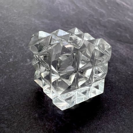 【マニハール産】 天然ヒマラヤ水晶"ピラミッドキューブ"⑤/Manihar Himalayan Quartz "Pyramid Cube"