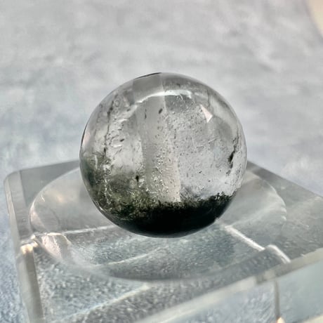 【ガネッシュヒマール産】アクチノライトイン天然ヒマラヤ水晶ビーズ⑨/Ganesh Himal Actinolite in Himalayan Quartz beads