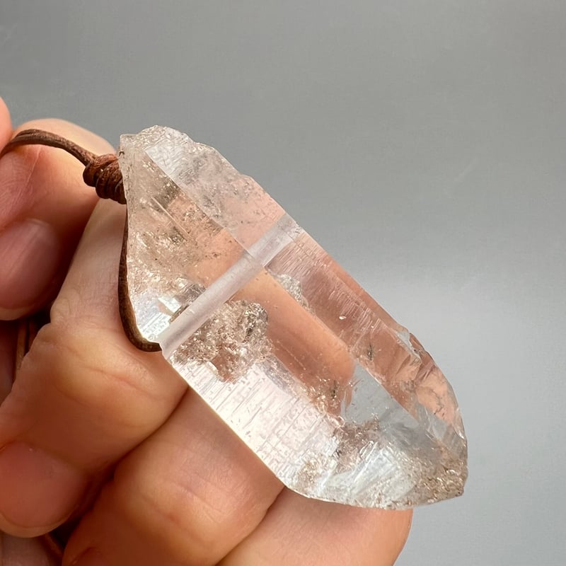 ガネッシュヒマール産】天然ヒマラヤ水晶ペンダントトップ⑭