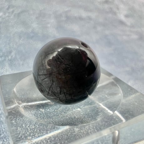 【ガネッシュヒマール産】アクチノライトイン天然ヒマラヤ水晶ビーズ⑩/Ganesh Himal Actinolite in Himalayan Quartz beads