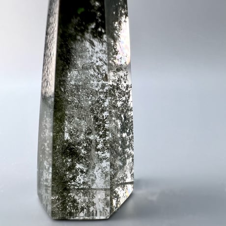 【ガネッシュヒマール産】クローライトイン天然ヒマラヤ水晶ポリッシュポイント/Ganesh Himal Chlorite in Himalayan Quartz Polish Poin