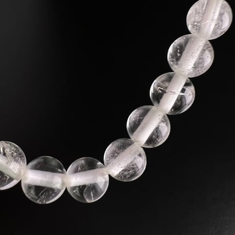 【アンナプルナ産】"手磨き加工"天然ヒマラヤ水晶ブレスレット8mm内径15.5cm/Annapurna Himalayan Quartz  Bracelet