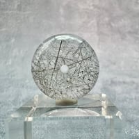 【ガネッシュヒマール産】アクチノライトイン天然ヒマラヤ水晶 タイヤ型ビーズ③/Ganesh Himal Actinolite in Himalayan Quartz Tire beads