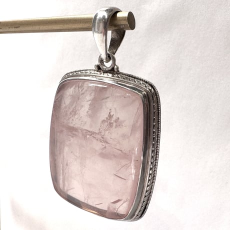 マダガスカル産ローズクォーツペンダントトップ6️⃣ (シルバー925)/Rosequartz Pendant Top