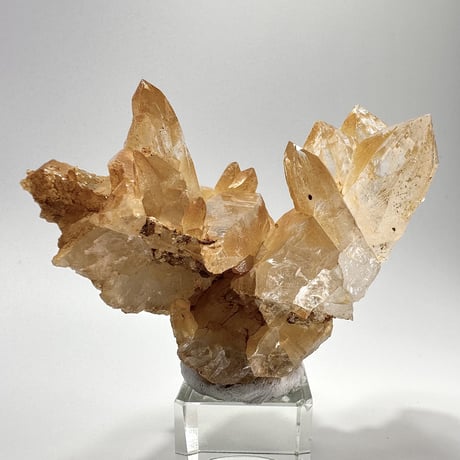 【ガネッシュヒマール産】リモナイトイン天然ヒマラヤ水晶 クラスター⑩/Ganesh Himal Limonite in Himalayan Quartz Cluster