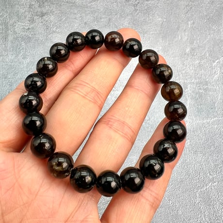 ネパール産🇳🇵ヒマラヤドラバイトトルマリン ブレスレット9mm内径16/Nepal Himalayan dravite tourmaline Bracelet