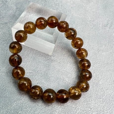 ネパール産🇳🇵ハニートルマリンブレスレット10mm内径15/Nepal Honey Tourmaline Bracelet