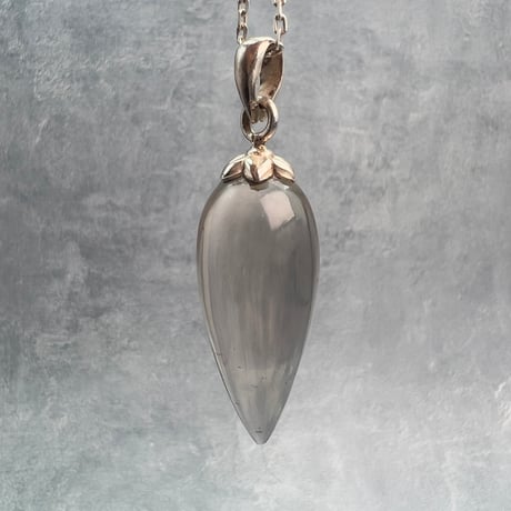 【ガウリシャンカール産】天然ヒマラヤスモーキークォーツ"手磨き加工"ペンダント/ペンデュラム/Gauri Shankar Himalayan Smoky Quartz pendant Pendulum